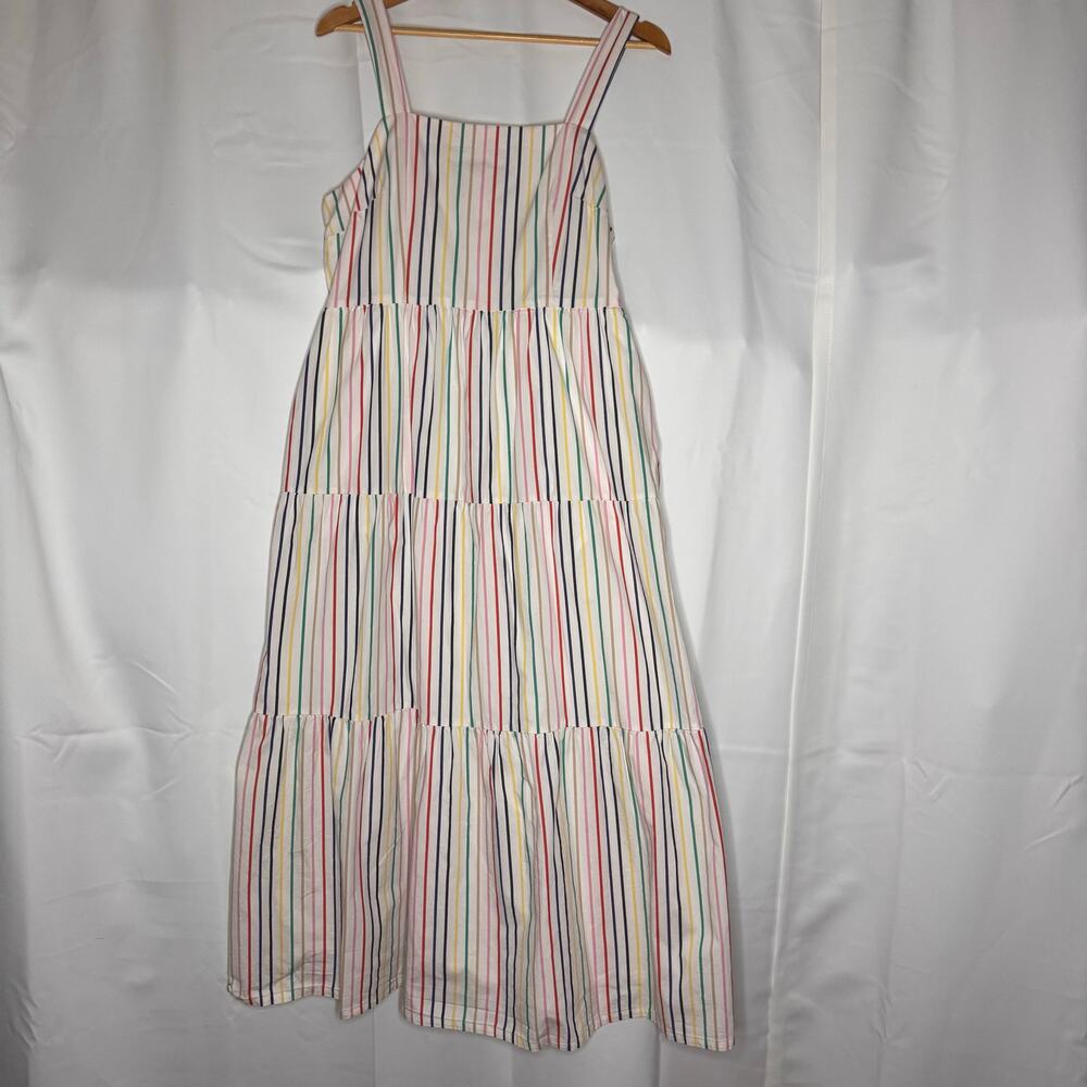 J Crew Tiered Colorful Maxi Cotton dress